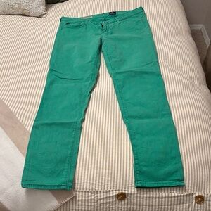 AG Adriano Goldschmied Men's Vibrant Green Slim Jeans